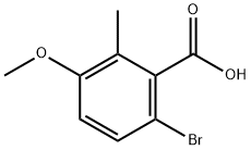 6-溴-3-甲氧基-2-甲基苯甲酸 结构式