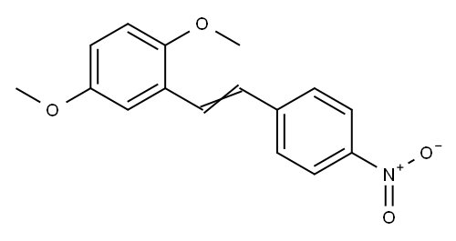 2,5-二甲氧基-4'-硝基二苯乙烯 结构式