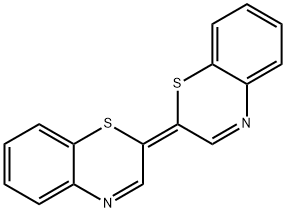 2-[(2Z)-2H-1,4-Benzothiazin-2-ylidene]-2H-1,4-benzothiazine 结构式