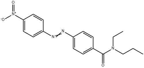 N-Ethyl-4-[(4-nitrophenyl)azo]-N-propylbenzamide 结构式
