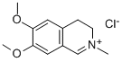 ISOQUINOLINIUM,3,4-DIHYDRO-6,7-DIMETHOXY-2-METHYL-, CHLORIDE (1:1) 结构式