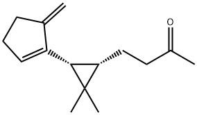 4-[(1S,3R)-2,2-Dimethyl-3-(5-methylene-1-cyclopenten-1-yl)cyclopropyl]-2-butanone 结构式