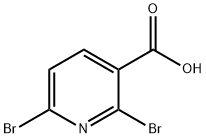 2,6-二溴-3-吡啶甲酸 结构式