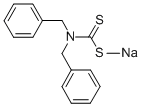 二苄基二硫代氨基甲酸钠 结构式