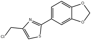 2-(1,3-苯并二唑-5-基)-4-氯甲基噻唑 结构式