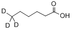 6,6,6-氘代己酸(D3) 结构式