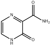 3-羟基吡嗪-2-甲酰胺 结构式