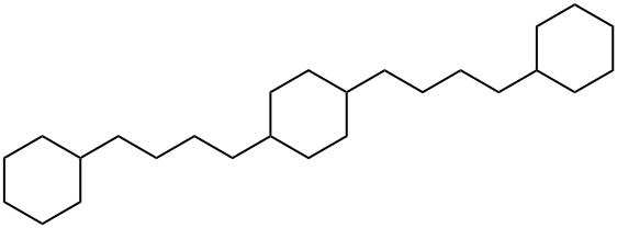 1,4-Bis(4-cyclohexylbutyl)cyclohexane 结构式