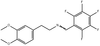 N-[2-(3,4-Dimethoxyphenyl)ethyl](pentafluorophenyl)methanimine 结构式