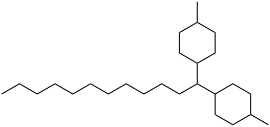 1,1'-Dodecylidenebis(4-methylcyclohexane) 结构式