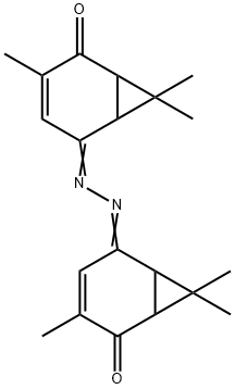 5-[2-[4,7,7-Trimethyl-5-oxobicyclo[4.1.0]hepta-3-ene-2-ylidene]hydrazono]-3,7,7-trimethylbicyclo[4.1.0]hepta-3-ene-2-one 结构式