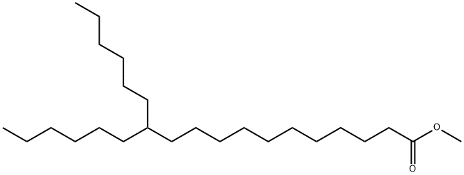 12-Hexyloctadecanoic acid methyl ester 结构式