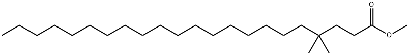 4,4-Dimethyldocosanoic acid methyl ester 结构式