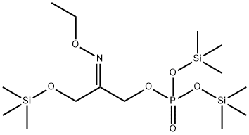 Phosphoric acid 2-[(E)-ethoxyimino]-3-[(trimethylsilyl)oxy]propylbis(trimethylsilyl) ester 结构式