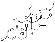 丙酸倍氯米松原料药 结构式