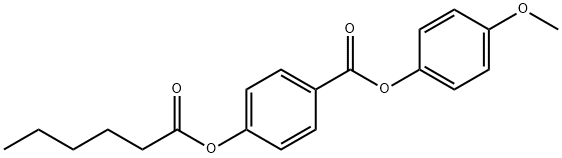 p-Hexanoyloxybenzoic acid p-methoxyphenyl ester 结构式