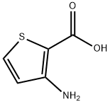 3-氨基-2-噻吩甲酸 结构式