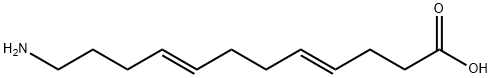 (4E,8E)-12-aminododeca-4,8-dienoic acid 结构式