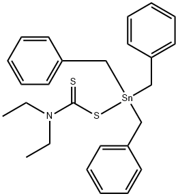 tribenzyltin bis-N,N-diethyldithiocarbamate 结构式