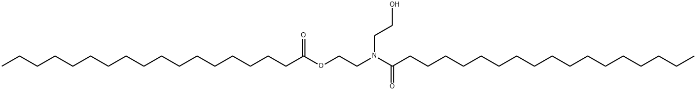 十八酸-2-[(2-羟乙基)(1-十八烷酰)氨基]乙酯 结构式