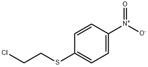 1-[(2-氯乙基)硫代]-4-硝基苯 结构式