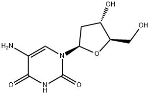 5-氨基-2'-脱氧尿苷 结构式