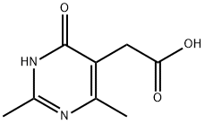 4-羟基-2,6-二甲基-5-嘧啶乙酸 结构式