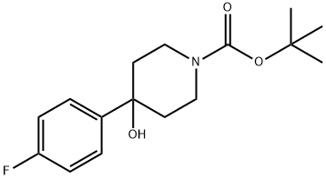 1-BOC-4-(4-氟苯基)-4-羟基哌啶 结构式