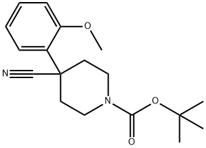 Tert-butyl4-cyano-4-(2-methoxyphenyl)piperidine-1-carboxylate