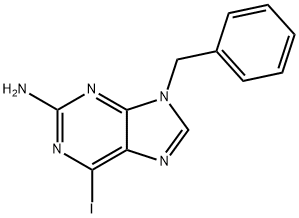 2-AMINO-9-BENZYL-6-IODOPURINE 结构式