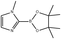 1-甲基-1H-咪唑-2-硼酸频哪醇酯 结构式