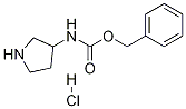 吡咯烷-3-基氨基甲酸苄酯盐酸盐 结构式