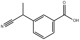 3-(1-氰乙基)苯甲酸 结构式