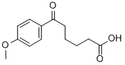 6-(4-甲氧基苯基)-6-氧代己酸 结构式