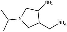 3-Pyrrolidinemethanamine,  4-amino-1-(1-methylethyl)- 结构式