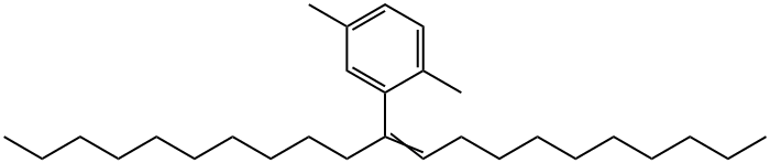 2-(1-Decyl-1-undecenyl)-1,4-dimethylbenzene 结构式