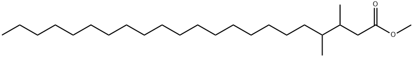 3,4-Dimethyldocosanoic acid methyl ester 结构式