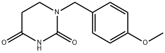 Dihydro-1-((4-methoxyphenyl)methyl)-2,4(1H,3H)-pyrimidinedione 结构式