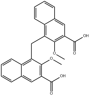 4,4'-methylenebis[3-methoxy-2-naphthoic] acid