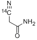 2-CYANOACETAMIDE, [CYANO-14C] 结构式