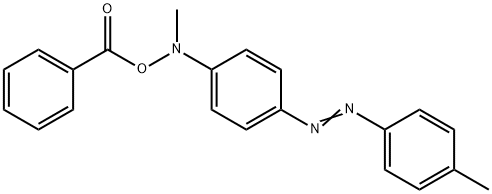 N-(Benzoyloxy)-N-methyl-4-[(4-methylphenyl)azo]benzenamine 结构式