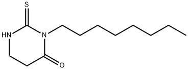 3-octyl-2-sulfanylidene-1,3-diazinan-4-one 结构式