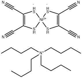 四正丁铵合二(马来腈基二巯基)镍(Ⅲ) 结构式