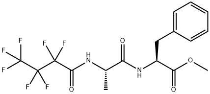 N-(2,2,3,3,4,4,4-Heptafluorobutyryl)-L-Ala-L-Phe-OMe 结构式