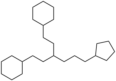3-(3-Cyclopentylpropyl)-1,5-dicyclohexylpentane 结构式