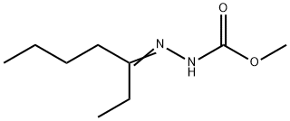 2-(1-Ethylpentylidene)hydrazine-1-carboxylic acid methyl ester 结构式