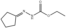 2-Cyclopentylidenehydrazine-1-carboxylic acid ethyl ester 结构式