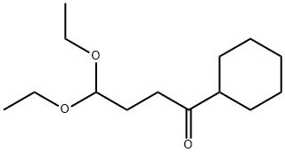 1-Cyclohexyl-4,4-diethoxy-1-butanone 结构式
