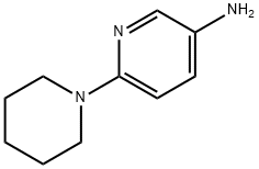 6-(1-哌啶基)-3-吡啶胺 结构式
