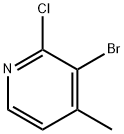3-溴-2-氯-4-甲基吡啶 结构式